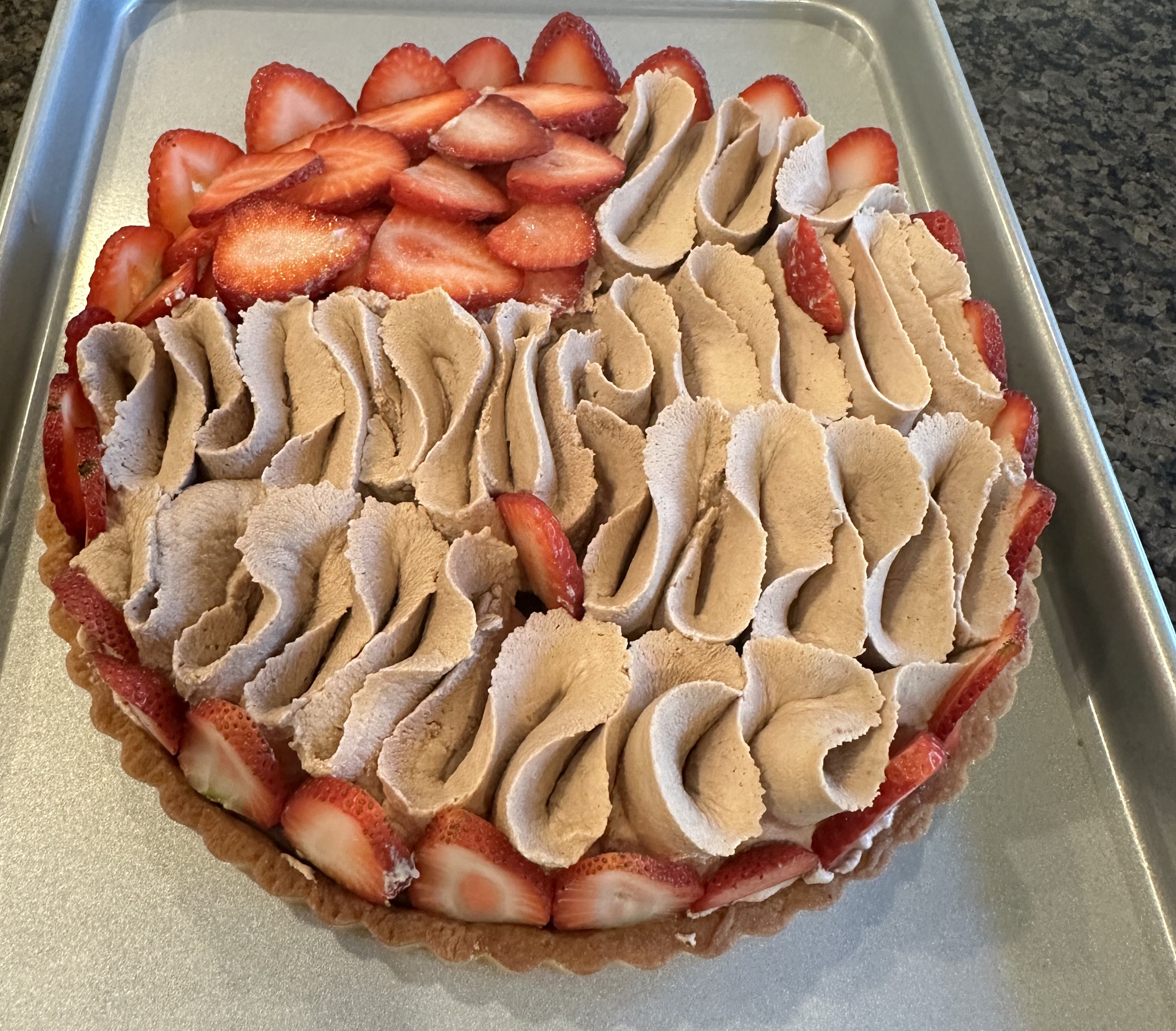 Chocolate Strawberry Tart